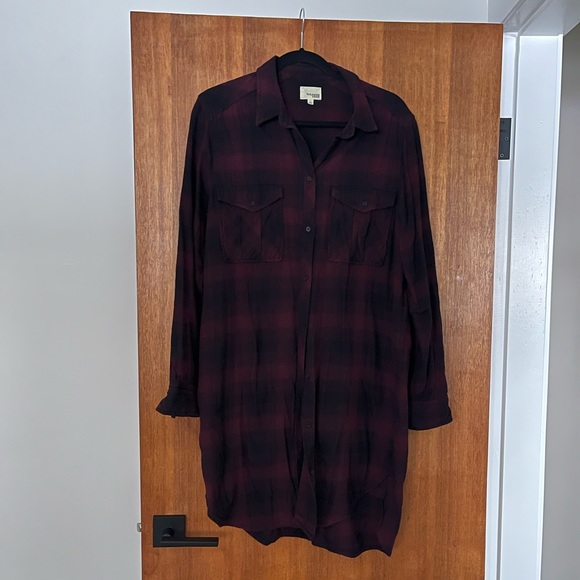 Wilfred Free Veronica Plaid Shirt Dress - Picture 1 of 3